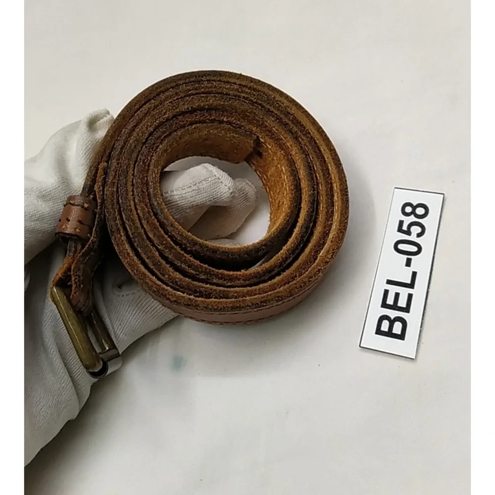 Levi's Brown Leather Buckle Women Belt - Made in USA - Size 32